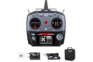 ATA HOBBY Radiolink T16D 16 Channels RC Radio Transmitter and R16F Receiver with User-defined Voice Broadcast, Model Memory, Telemetry, RC Remote Controller for RC Plane, Car, Boat, Robot, Mower