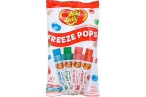 WHATEVER BRANDS LTD Freeze Pops, 10 x Wassereis zum Einfrieren, vier Sorten 4 x Kirsch, 2 x Blaubeer, 2 x Apfel, 2 x Tutti Frutti, 10 Eisstangen (10 x 50 ml)