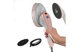 Ferro da Stiro a Vapore Verticale EFFEKTIV TurboVapor 1050X, Ferro a Vapore da Viaggio 400mg/min, Stiratrice Verticale Ultra compatta1600W, 3in1 Stiratore Portatile, Serbatoio 220ml, 4moda, 35s (Red)