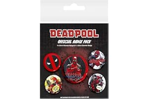 MARVEL COMICS N/A mixte adulte Badge Deadpool, Multicolore, 10 x 12.5 x 1.3 cm