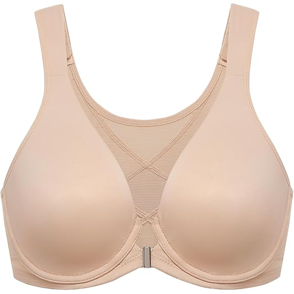 DotVol Minimizer-beha voor dames, grote maten, beha met voorsluiting, zonder beugel, ongevoerd, comfortabel ondergoed, zwart, 85D DotVol Minimizer-beha voor dames, grote maten, beha met voorsluiting, zonder beugel, ongevoerd, comfortabel ondergoed, zwart, 85D