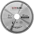 TCT18580T Saxton TCT Circular Wood Saw Blade 185mm x 30mm Bore x 80T for Bosch Makita Dewalt Fits 190mm Saws