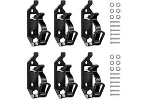BONJUME Support De Pelle De Voiture, 6PCS Support De Pelle pour Galerie De Toit étagère Pelle De Toit Support en Métal Réglable De Galerie De Toit pour Camions Outil De Bateau