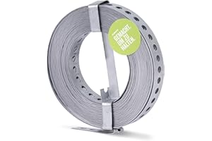 GAH-Alberts 334239 Nastro Forato, Acciaio, Larghezza: 20 mm, Lunghezza: 10 m