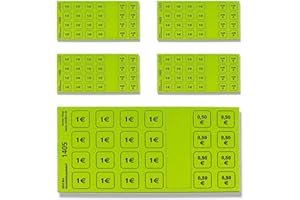 IVENT.BOX 250 Blatt VERZEHRKARTEN | Abstreich-Wertmarken | 20,00 Euro Wert | 5 Blöcke à 50 Blatt | GRÜN