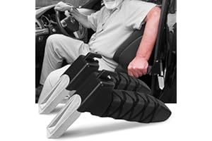NINEMAX Soporte Coche Personas Mayores Soporte Coche Asistente, Manija De Asistencia Car 2Pc con Cuchilla para Disabled, Fácil de Usar(Ferroso)
