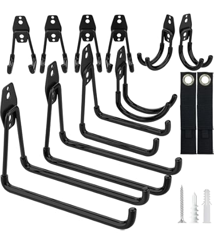 Supporti Da Parete Per Pneumatici Wellgro - 4 Pezzi Con Viti E Tasselli, Rivestimento In Gomma, Arancione