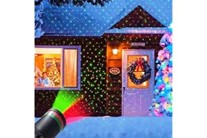 VRBFF Weihnachten Außenlicht Projektor, LED Landschaft Strahler Projektoren Rasen Lanp Licht Outdoor Wasserdichte Lampe, Ornament für Hof Garten Weihnachten und Feiertage