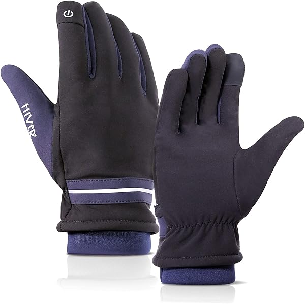 Gants De Vélo D'hiver Imperméables Kamal – Taille L, Tactiles Et Coupe-vent
