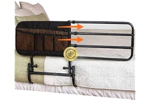 OrtoPrime Barandilla Cama Adultos Confort - Asidero Cama Anticaída Barrera Cama - Barandillas para Camas A - Barra Cama Seguridad - Asidero para Levantarse de la Cama Ajustable