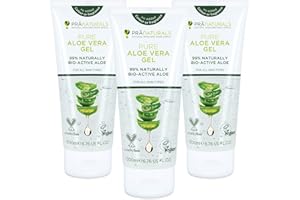 PraNaturals Aloe Vera Pura Gel (paquete de 3)