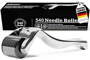 EITEYI Dermaroller,0.5mm Dermaroller Cheveux,Roller Micro Aiguille Anti-âge Derma roller Visage-Roller Cheveux Repousse-Rouleau Derma Hommes/Barbe-Stimuler la Croissance de la Barbe et Des Cheveux