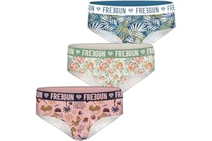 FREEGUN Lot de 3 Boxers Coton Femme