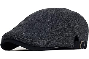JAOAJ Boinas Hombre Gorras Plana Moda Gorra Irlandesa Beret Cap Gorra de Vendedor de Periódicos Ajustable Cabbie Sombrero de conducción Newsboy Flat Cap