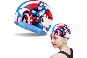 UHDS Cuffia Piscina Bambino, Cuffie Piscina Bambini, Cuffia da Nuoto Unisex, Cuffia da Nuoto da Cartone Animato per Studenti per Bambini