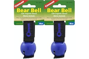 Coghlan's Bear Bell Blue w/Magnetic Silencer & Loop Strap Warns Animals 2-Pack