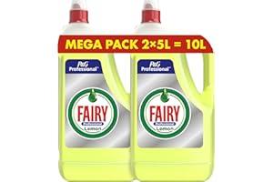 P&G PROFESSIONAL Fairy Professional Liquide Vaisselle, Vrac, 10 Litres, Citron, Efficace Même sur la Graisse Cuite