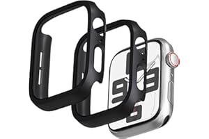 GEEDOOWIN 2 Pack [NO Screen Protector] Bumper Case for Apple Watch SE 3 (2025) / SE2 / SE/Series 6/5/4 40mm, Slim Thin Shockproof Bumper Cover, Hard PC Protective Frame All-Around Edge, Black