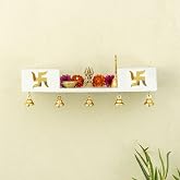Ekhasa Wooden Pooja Mandir for Home Wall Mounted | Wooden God Temple for Home | Pooja Stand for Office | Puja Mandir | Puja S