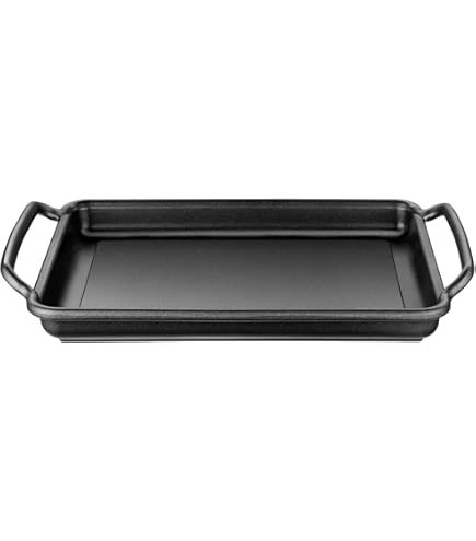 Gietijzeren grillplaat zwart - Cooker at Home
