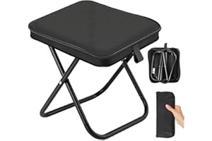 Muyohix Sgabello Pieghevole da Campeggio, Portatile Leggero Sedia Pieghevole Resistente 120kg, Sgabello da Pesca Pieghevole, Sgabello Pieghevole Portatile Per Campeggio, Pesca, Escursioni e Viaggi