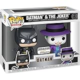 Funko Pop! Heroes: Batman - (1989) - 2 Pack Joker & Batman - (Metallic) - DC Comics- Esclusiva Amazon - Figura in Vinile da C