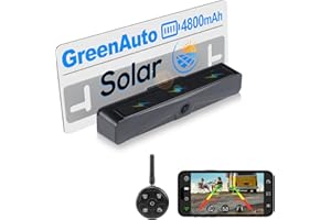 GREENAUTO Solar WIFI Rückfahrkamera, 3 Min. DIY Installation, FHD 1080P Ultra Clear Rückfahrkamera, 8M stabile Übertragungsbereiche, IP68 wasserdicht und staubdicht, Geeignet für iOS und Android