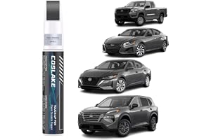 COSLAKE Car Touch Up Paint(Gun Metallic(KAD)) for Nissan, Car Paint Scratch Repair Kit, Quick & Easy Solution to Repair, 2 in 1 Scratch Remover Pen with 2PCS Disposable Micro Applicators