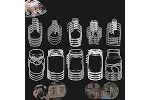 BENIFILE 40Pcs Various DIY Bookmarks, kaluof Transparent Dried Flower Bookmarks,Flower Bookmarks Maker, Beautiful Flower Page, Bottles of Wish, Spring Collection Book, Transparent Leaf Specimen Plastic Wrap