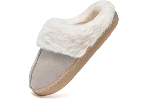 Vorgelen Enfant Chaussons Fille Garçon Peluche Pantoufles Hiver Chaude Maison Chaussures Mousse de Mémoire Antidérapant Slippers