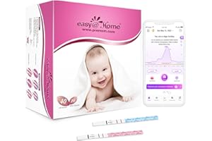 Easy@Home 40 Ovulationstest + 10 Schwangerschaftstest Frühtest - Empfidlich Kinderwunsch Fruchtbarkeitstests für Eisprung 25 