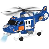 Dickie Toys 203302016, Oyuncak Helikopter Arabası, 18 cm, Sesli/Işıklı, Işıklı ve Sesli, 18 cm, Manuel Vin&ccedil;, Serbest Pervane,