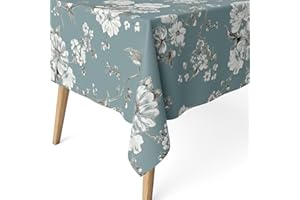 ECOMMERC3 | Mantel Antimanchas para Mesa Rectangular Tamaño 100x140 cm - Mantel Antimanchas Tacto Extrasuave e Impermeable Color Turquesa