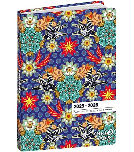 EUROTEXTAGENDA ML Trinidad - Pois - 12x17 Cm - Finition Rasé Vif - Journalier - 12 Mois De Août à Juillet - Quo Vadis Pas Cher | Bureau Vallée