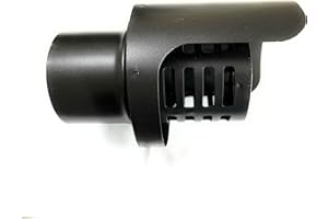 NOVA ITALF Terminal noir inox greffage M mâle Chapeau fumoir Terminal pellet (D80mm)