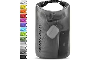 Nordlight Dry Bag and Waterproof Bags - 2l, 5l, 10l, 15, 20l, 30l Waterproof Pack Bags, with Roll Top Closure and Shoulder Strap | Swimming, Beach, Canoeing, Stand Up Paddling, Diving