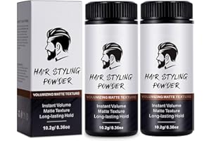 SHEBEEDO Hair Styling Powder for Men & Women, Hair Texture Powder for Men, Volumizing Powder for Hair, Long-lasting Hold, Easy to Apply，Natural Hairstyle，Texturizing and Volumizing