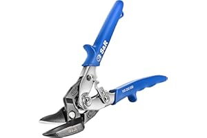 S&R Nożyce do cyny serii Ideal-260 mm, mocne i zwinne, do cięcia blach, lewe cięcie, jakość przemysłowa