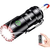 Blukar Rechargeable LED Flashlight, Small Flashlight with Clip and Magnetic | Super Bright, 5 Modes, Long Lasting, Aluminum B