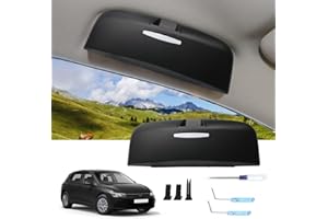 ‎LUWU LUWU Sonnenbrillenhalter Auto für Vw Golf 8 ID.3 ID.4 Passat b9 /Cuprα Born/Skodα Enyaq iV/Octavia 4 / A-UDI Q4 e-tron 2020-2024 2025, Golf 8 GTI GTE GTD MK8 Innenraum Brillenbox Zubehör (Schwarz)