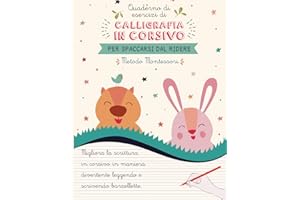 Quaderno di esercizi di calligrafia in corsivo da spaccarsi dal ridere.: Migliora la scrittura in corsivo in maniera divertente scrivendo barzellette ... per scuola primaria | Metodo Montessori.