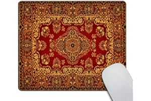 Wasach Vintage Retro Boho Mouse Pad - Rug Style, Office Decor & Desk Accessories