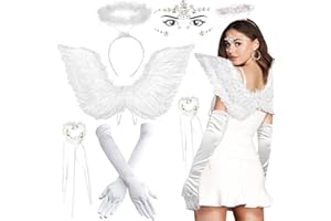 iZoeL Halloween Angel Costume Women Devil Costume Women Angel Wings Adult Devil Wings Men Halloween Costume Angel Halo Devil Horns Headband - Halloween Costume Girls Kids