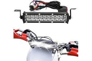 BIUGERCN Focos LED para motocicleta, lámpara para moto de cross, faro delantero kit de luces de conducción de 22mm, manillar universal para CRF XR EXC XC TE FE KLX PW 50cc 80cc 110cc 150cc 250cc
