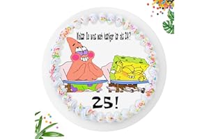 RASMADHUR Tortenaufleger Foto 25th, Tortenaufleger Foto Geburtstag, Zuckerbild mit Kompatibel, Tortenbilder Essbar Foto, Essbares Foto Für Kuchen, Tortenauflege Essbares Foto