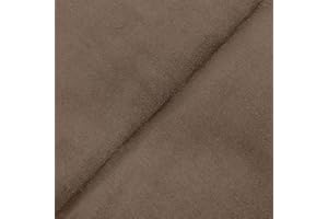 DESHOME Alessia - Tessuto al metro scamosciato in Microfibra Idrorepellente Stoffa per tappezzeria divani, cuscini, complementi d'arredo (Grigio marrone, 1 metro)