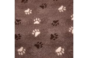 MerryMaple Veterinary Bedding ® Luxury High Density Paws Vet Bed Pro Pet Non Slip Machine Wash Sizes. 50cm x 38cm (20" x 15") HD Brindle Brown Duo Paws