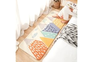 MOSHOINOT Alfombra Corredor Runner Infantil Lavable Alfombra Decorativa para Cuarto de los niños Sala de niños Cuarto del bebé Sala de estar Rectángulo Moderno Alfombras Mullida Infantiles Bebe 60 x 160 cm