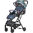 R for Rabbit Pocket Stroller Lite Stroller for Kids | Portable Travel Friendly Pre Installed Baby Trolley Pram for Newborn Boys & Girls of Age 0-3 Years (Grey)