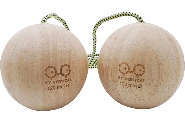 YY Vertical Climbing Balls 120mm en Bois recyclé pour l'entrainement d'escalade (Vendu par Paire)